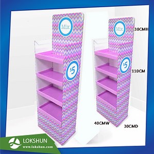 [Hot Item] Competitive Cardboard Floor Display Shelves Pop POS Paper Display Stand Fsdu Factory China!