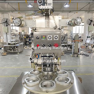 [Hot Item] Semi-Automatic Milkshake Ice Cream Calippo Plastic Cup Filling and Sealing Machine