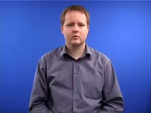 Watch how to sign 'behave' in British Sign Language.