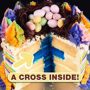 46K views · 514 reactions | Easter Dessert  Chocolate Nest Cake with a Cross | Ann Reardon How To Cook That | Facebook