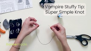 17 reactions | VAMPIRE SOCK STUFFIES TIP 1: Use this super simple knot for your thread to make hand sewing your vampire stuffies even easier! #homemade #jennifertryon #janomemakes #heatherbailey #janome #janomehq #janomecanada #janomeamerica #Halloween | Jennifer Tryon - Homemade | Facebook