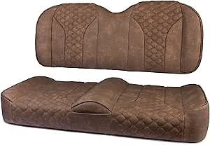 MODZ® FS2 Custom Golf Cart Front Seat for ICON [20,i20L,i40 & i40L] - [Add $40] - Brown Base - Honeycomb Pattern