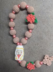 Crochet Rosary Pattern: Virgin Mary, Flower and Cross (PDF in US Terms) - Etsy