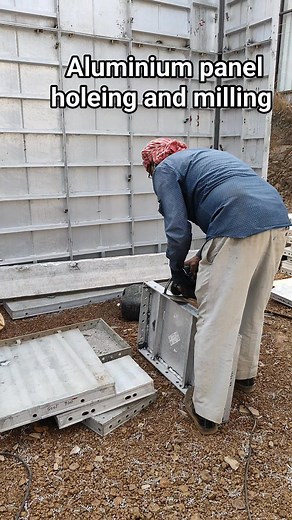 Aluminium panel holeing and milling #aluminiumfabrication #aluminium | Liton Roy