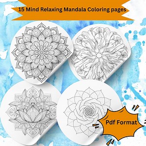 30 pages à colorier de mandalas | Conceptions artistiques imprimables de pleine conscience pour adultes - Etsy France