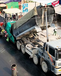 Engineering Marvel - The Efficiency of Asphalt Paving and the Incredible Machines Behind It | Grader Construction