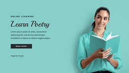 Learn poetry - CSS Template by Nicepage