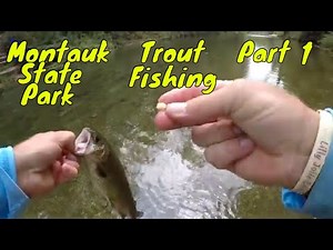 Montauk State Park Trout Fishing Part 1⚫⚫⚫