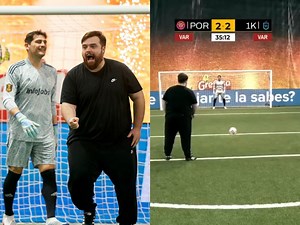 “What a dream fulfilled that must be” - Streaming community shower love as Ibai scores a penalty against football legend Iker Casillas