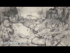 How Many Portraits Can You Count in This Colossal Jenny Saville Charcoal Drawing?