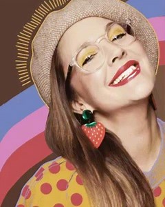 @flowerbydrew #FLOWEReyewear @flowerbeauty 📸 @jamienelson6 🎨 @af.illustrations | Drew Barrymore