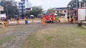 Inter- Barangay Fire Olympics 2025, naging madinaeag-on KALIBO,AKLAN---Naging madinaeag-on ru Inter-Barangay Fire Olympics 2025 it Bureau of Fire Protection (BFP)-Kalibo nga gin hiwat sa Kalibo Pastrana Park kahapon, Marso 21. Sa record, naga-abot sa 9 ka mga Barangays sa Kalibo ru nagpartisipar sa nasambit nga kahiwatan sa katuyu-an nga maging kapartner it bombero ru mga barangay fire Olympics attendees nga magsugpo it sunog ingkasong maulihi ru pagrespnde. Una eon nga nagkampanya ru Bureau of 