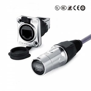 [Hot Item] Yt-RJ45 Signal Cat5e Male Female Network Panel Mount Shielded Cnlinko Connector