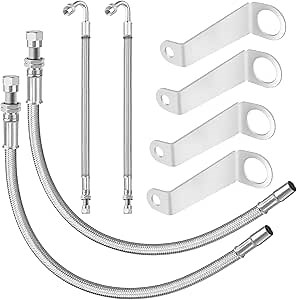 Double Tires Air Inflation Kit, Valve Stem Extenders, Valve Stem Extension, Tire Valve Extension. Double Tires Air Inflation Kit for Easy Connection to Tire Valves and Equipment, easy tire checking
