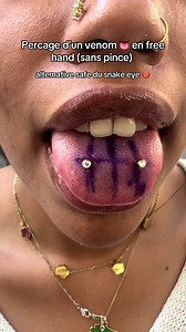 Percage d’un venom en free hand C’est une alternative viable et safe du snake eye ! 40 rue du docteur Heulin - Paris