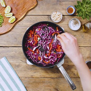 Saturdays call for a quick and easy stir-fry! Full recipe here: http://hellofr.sh/PorkParty | HelloFresh