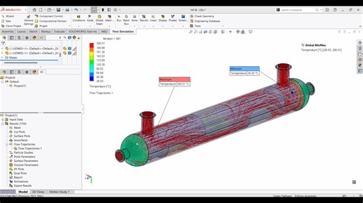 heat exchanger solidworks flow simulation cfd #drawing #SolidWorks #teknikmesin #engineer #engineering #heatexchanger | Teknik drawing | Facebook