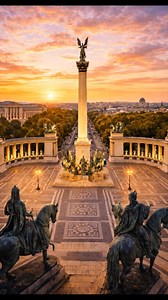 Heroes’ Square (Hősök tere) in Budapest, Hungary — one of Europe’s most iconic and monumental landmarks. Captured in a cinematic vertical drone perspective, this place tells the story of history, identity, and power. Travel. Architecture. History. #HeroesSquare #Budapest #Hungary #Europe #TravelShorts | ItsDelonso
