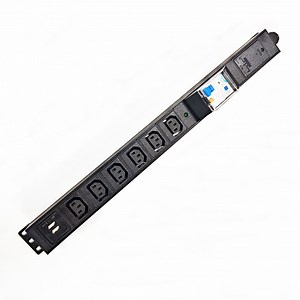 [Hot Item] 6 IEC C13   2 USB Outlet Rack Mounted PDU Power Distribution Unit for Network Cabinet