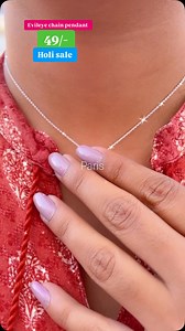 24K views · 6.1K reactions | New designer silver lightweight evileye chain pendant +91 7727865358 WhatsApp screenshot for order cash on delivery available instant order 70% off extra discount on website order #silver #new #viral #love #jewelry #holi | Jodhpuri silver | Facebook