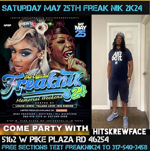 They got #OG outside today! Pull up!  Sat May25th FREAK’NIK 24 at EKO LOUNGE 5162 W PIKE PLAZA RD 4pm-8pm #MemorialWeekend ️SHARE+REPOST+TAG ME+TELL A FRIEND | Hit Skrewface | Facebook