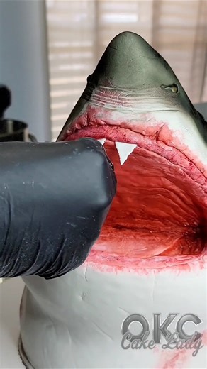 Shark Cake Progress