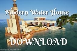 A Modern Water House Minecraft Map