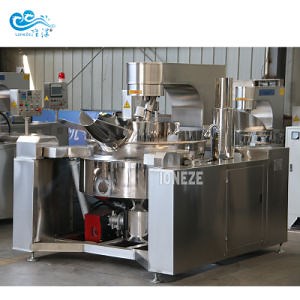 [Hot Item] Electric Tilting Boiling Pan 100-500 Liter Syrup Soup Caramel Maker Mixer Kettle Industrial Food Gas Cooking Mixer machine