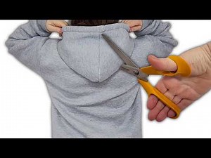 SEWING TRICK. How to Get Rid of the Hood on a Hoodie