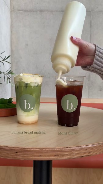 Two new drinks, made for brighter days. Mont Blanc 🍊 Bold, chilled Americano with a smooth orange cold foam and a burst of fresh citrus. Banana Matcha 🍌 Creamy banana, earthy matcha, cold milk, and the dreamiest banana foam on top. #montblanc #matchalover #coldfoam #babylon