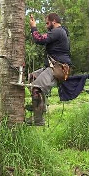 Single Rope Technique (SRT) Climbing Method WITHOUT THROWING for Saddle Hunting!