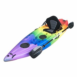 [Hot Item] 9FT Single Fishing Paddle Kayak for Teenager Rowing Boat Plastic