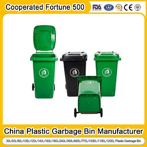 [Hot Item] Wheelies Container Cheap Price Plastic Waste Bin 240L/120L Green Blue Yellow Red Gray Black Color Garbage Can