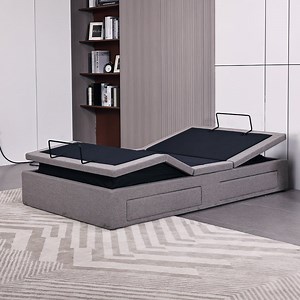 [Hot Item] Elegant King Size Fabric Tufted Storage Bed for Hotels