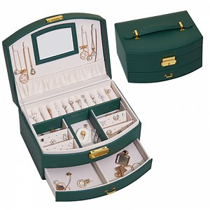 [Hot Item] China Factory Wholesale Affordable Price Luxury Jewelry Set Box, PU Leather Display Box, Ring/Necklace Storage Box