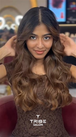 ✨ Hand-painted highlights for a naturally stunning look. #hairsalon #tribesalon #balayagegoals