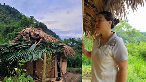 18K views · 375 reactions | part72 A kind man began to help the girl to build a beautiful wooden kitchen and a wicked woman plot | Oyes | Facebook