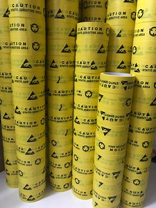[Hot Item] Warning Tape Floor Marking Tape ESD in Both English and Chinese ESD PVC Warning Tape