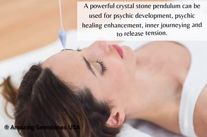 Amazing Gemstone Angelite Orgone Pendulums for Divination and Dowsing - True Pendulum Motion Spiritual Crystal