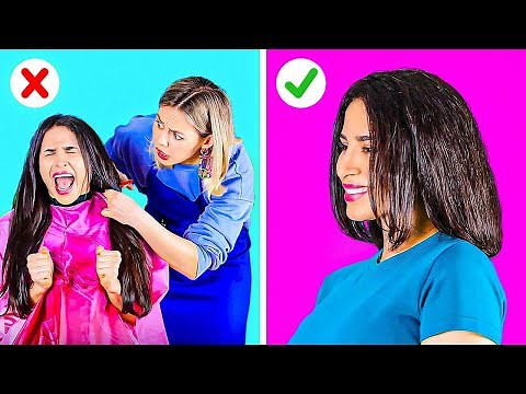 NO SCISSORS - HAIRSTYLING TIPS TO TRY! || Funny and Useful Beauty Tips by 123 Go Like!