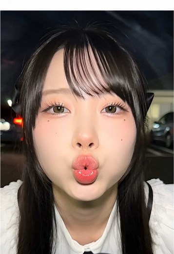 AI美女とキス顔のグラビア素材