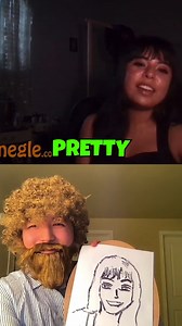 Asian Bob Ross drawing people on Omegle | Rooneyojr