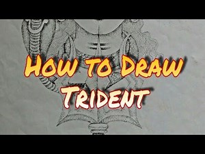 ત્રિશુલ દોરવાની સરળ રીત | how to draw Trident | how to draw trushul