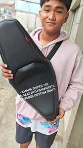 YAMAHA SNIPER 155 UTEN SEAT WITH BACKREST BY BOSSMEL CUSTOM SEATS | BossMel Custom Seats Antipolo