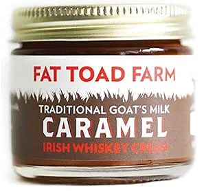 Fat Toad Farm Traditional Goat’s Milk Caramel Sauce, Irish Whiskey Cream, 2fl oz Jar, Cajeta, Gluten Free