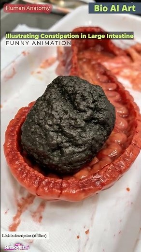 Illustration of Constipation Animation | Bio AI Art | 21