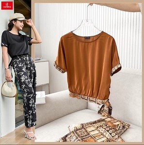 84K views · 232 reactions | SET LỤA SATIN ÁO BO GẤU: Lên dáng cực...