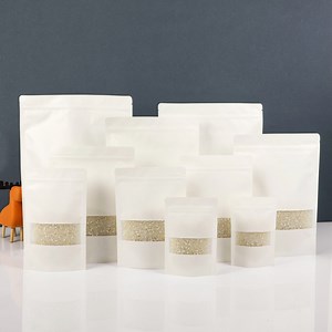 [Hot Item] Eco Food Snack Nut Zipper Stand up Pouch Packaging Compostable Zip Lock Coffee Tea Kraft Paper Doypack Biodegradabale Bag