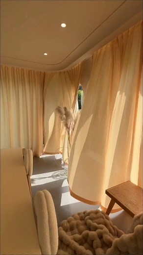 Orange window screen, very suitable for installing on balconies and living rooms.#curtains #curtainall #homedecor | Curtainall