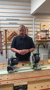 What similarities do the Festool TS55 and the TS60 share? 🤔 Stay tuned for part two detailing the differences between the plunge saws! 👀 Festool #festool #woodwork #woodworking #axminstertools #PlungeSaw #saw | Axminster Tools